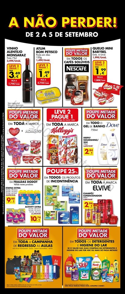 Antevisão folheto Pingo Doce 2a5set extra A Não Perder