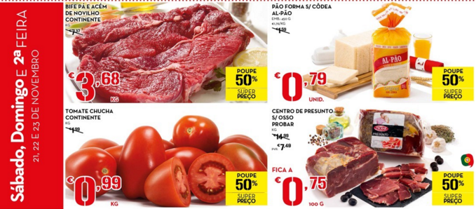 Promoções Continente especial fim de semana