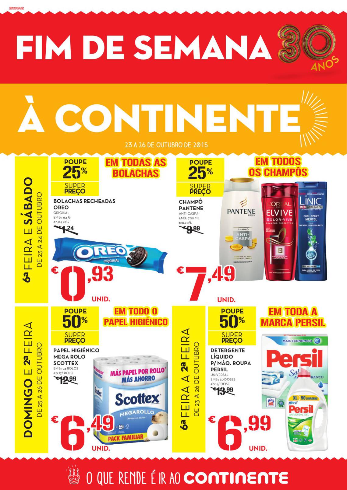 Antevisão folheto Continente especial fim semana