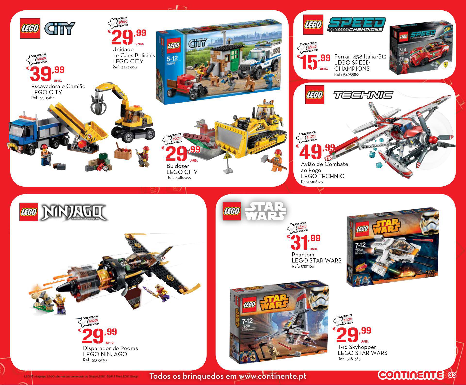 Novo folheto Continente especial brinquedos 