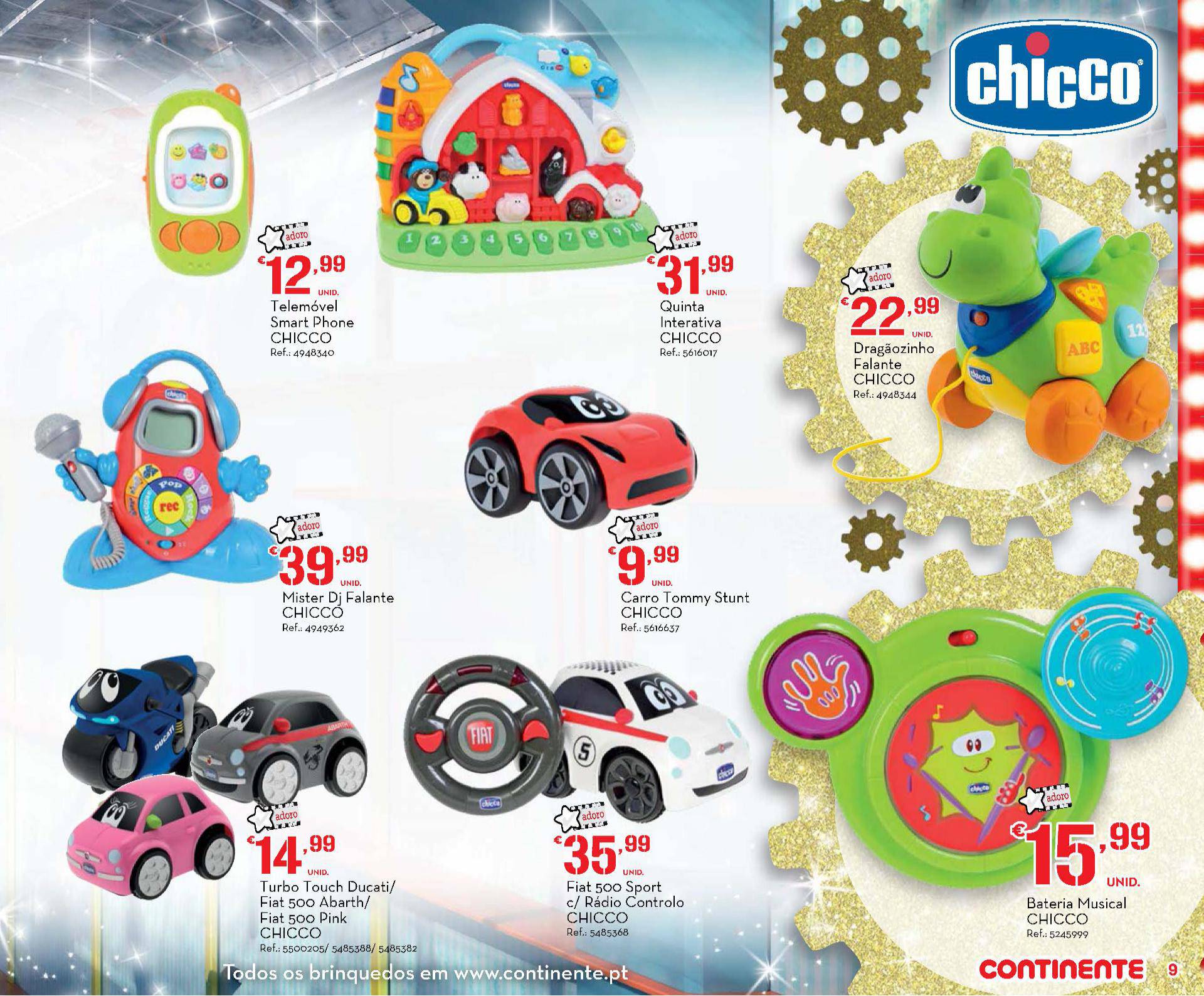 Novo folheto Continente especial brinquedos 