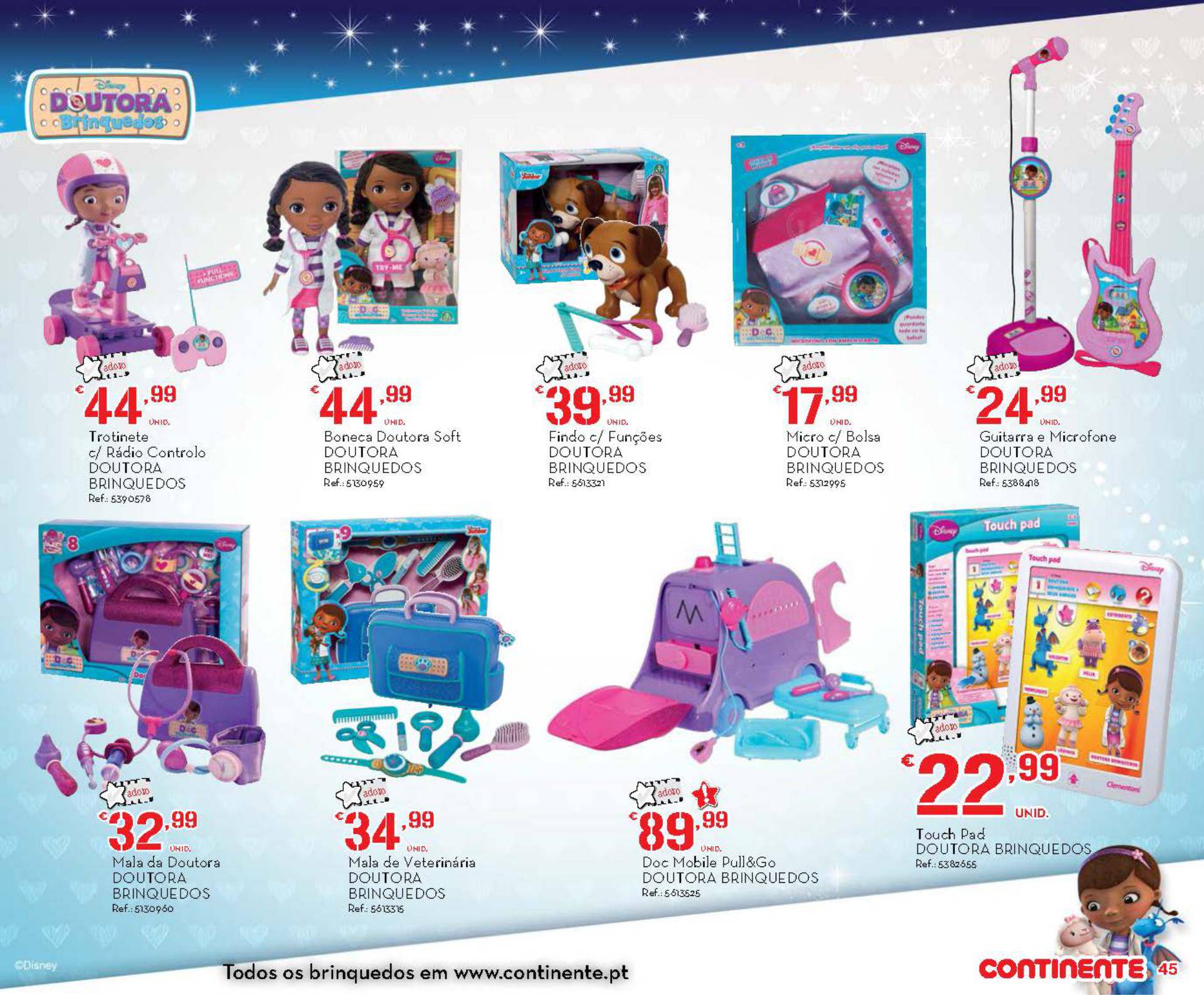 Novo folheto Continente especial brinquedos 