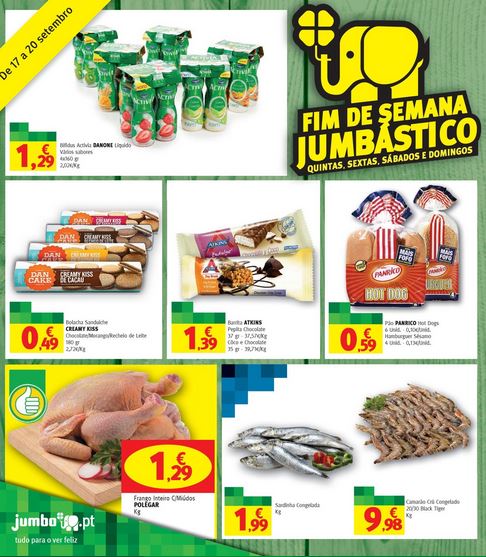 Novo folheto Jumbo Fim de Semana Jumbástico