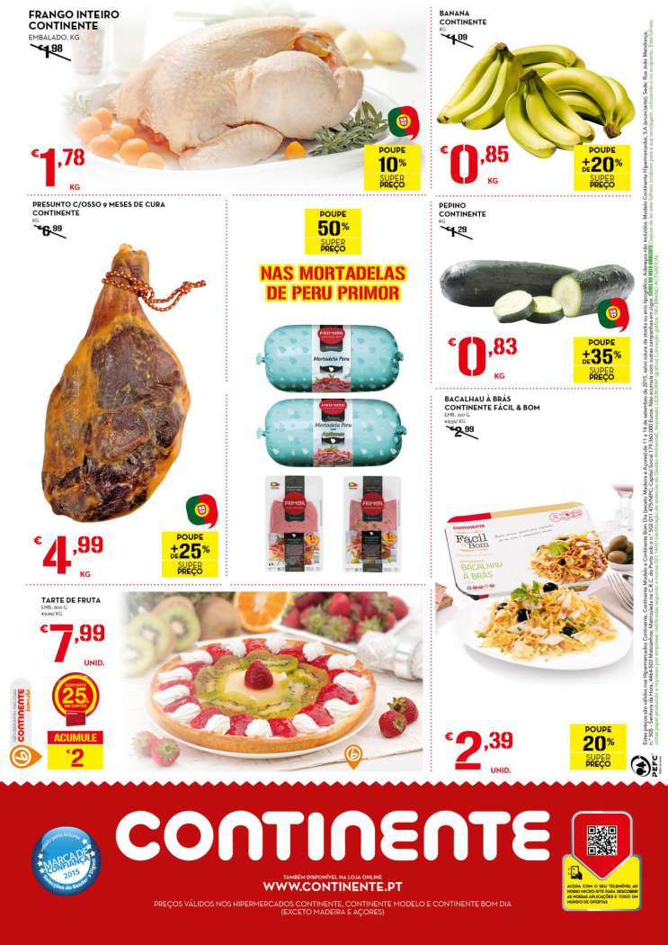 Antevisão folheto Continente especial fim de semana