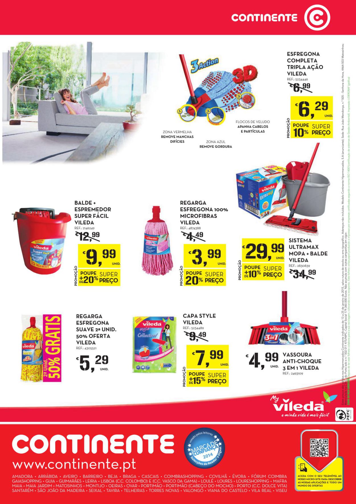 Novo folheto Continente Poupar a Limpar