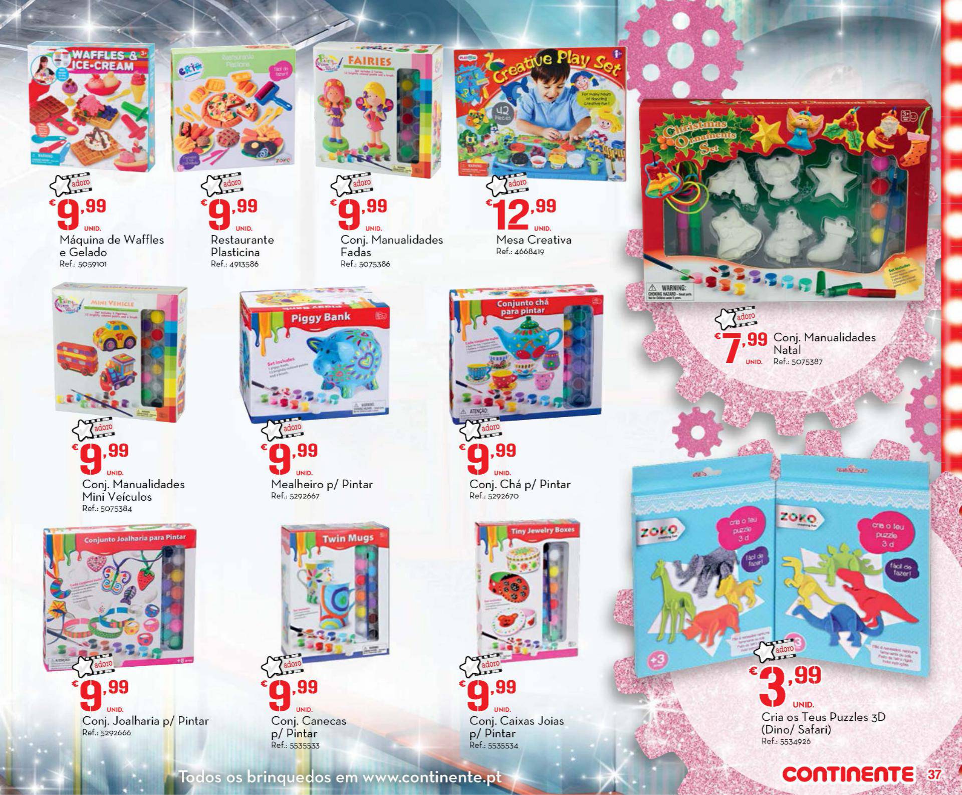 Novo folheto Continente especial brinquedos 