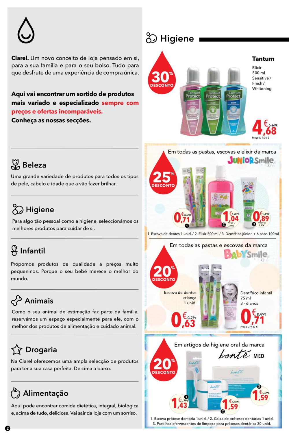 Antevisão folheto Clarel 