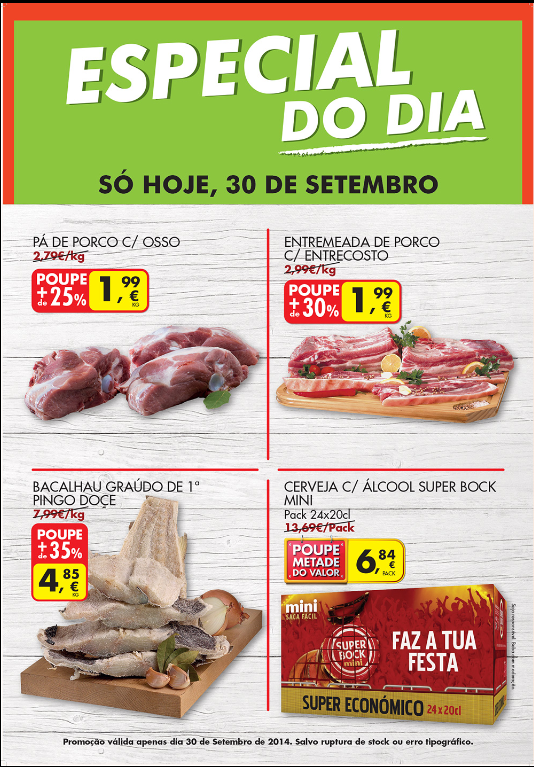 Promoções Pingo Doce 30set