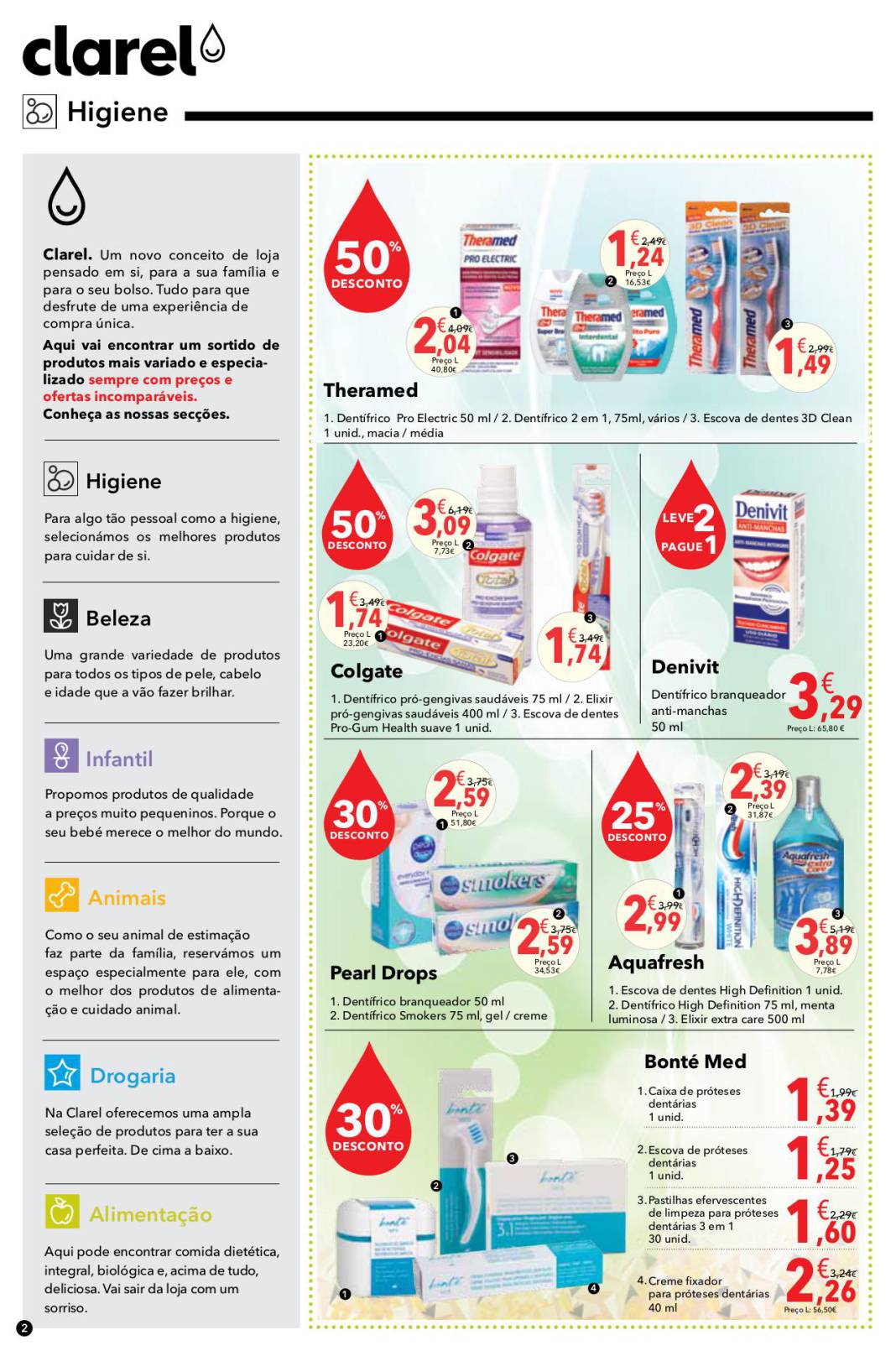 Antevisão folheto Clarel 