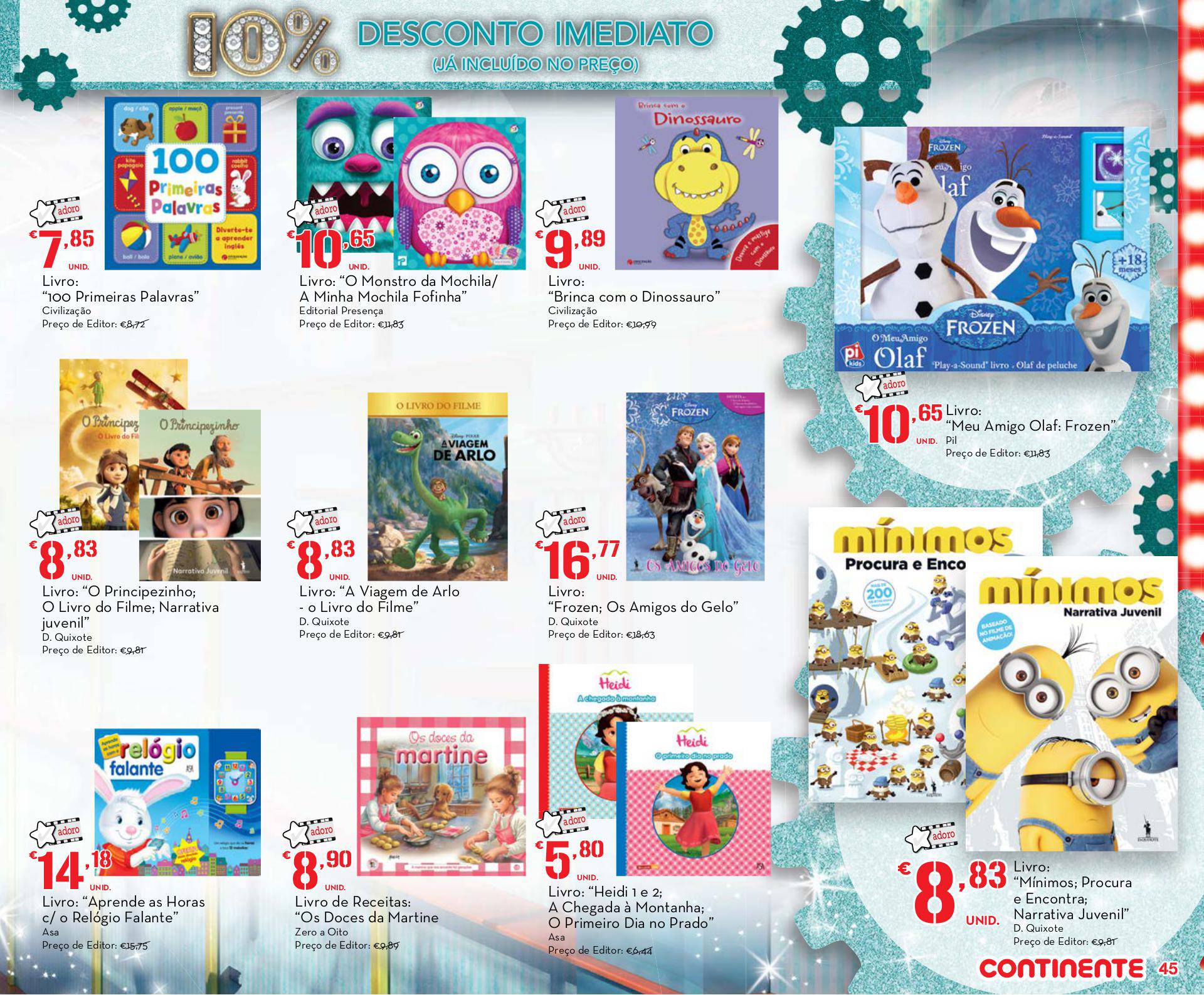 Antevisão folheto Continente especial brinquedos ilha da Madeira