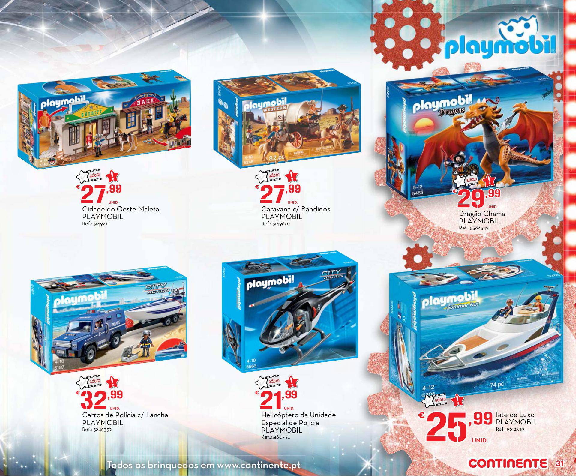 Antevisão folheto Continente especial brinquedos ilha da Madeira