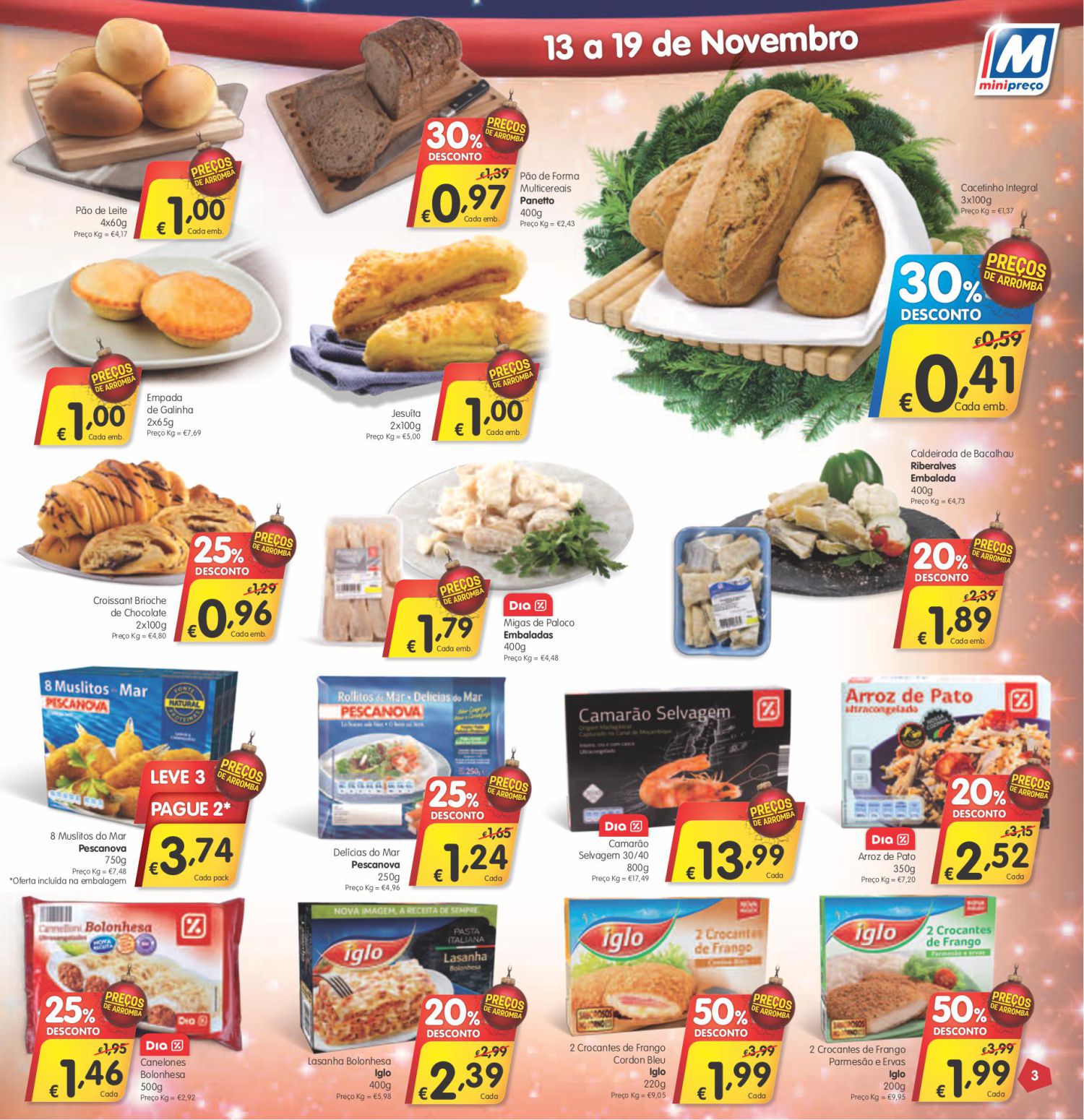 Antevisão folheto promoções Minipreço 13a19nov