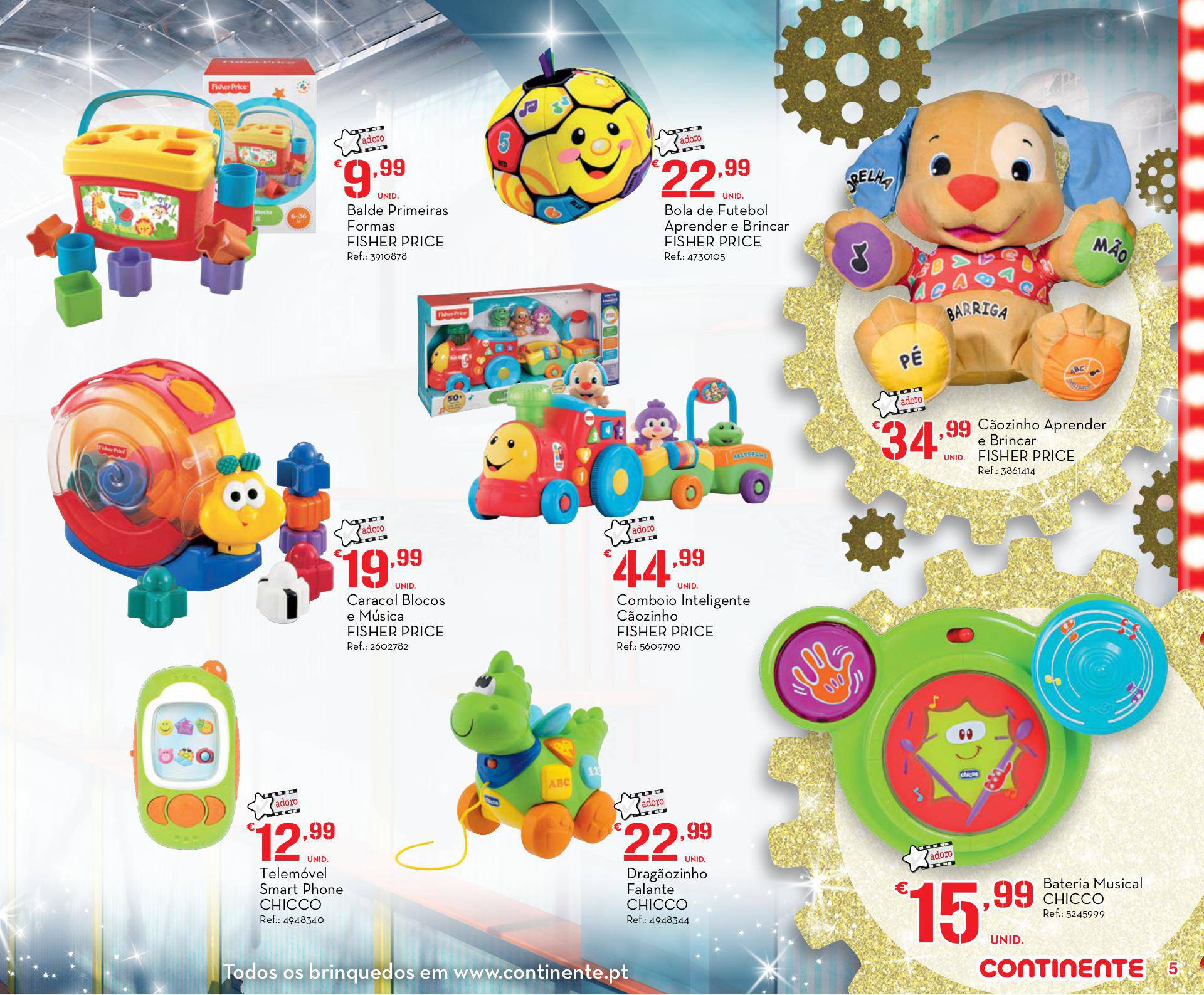 Novo folheto Continente especial brinquedos 