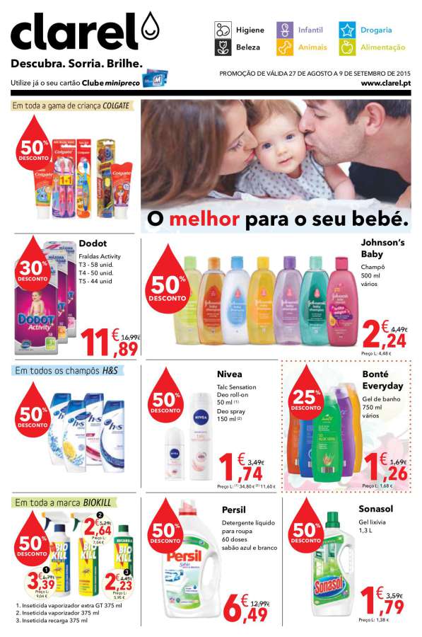 Antevisão folheto Clarel 