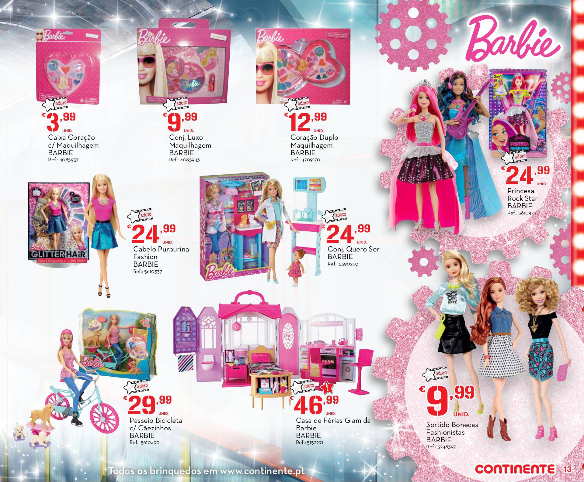 Novo folheto Continente especial brinquedos 