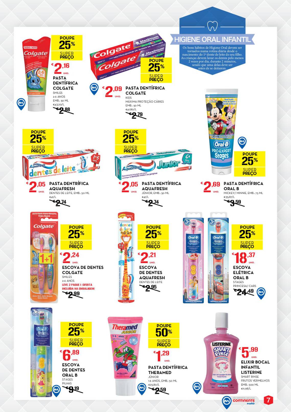 Antevisão folheto Continente 6a18out especial higiene oral