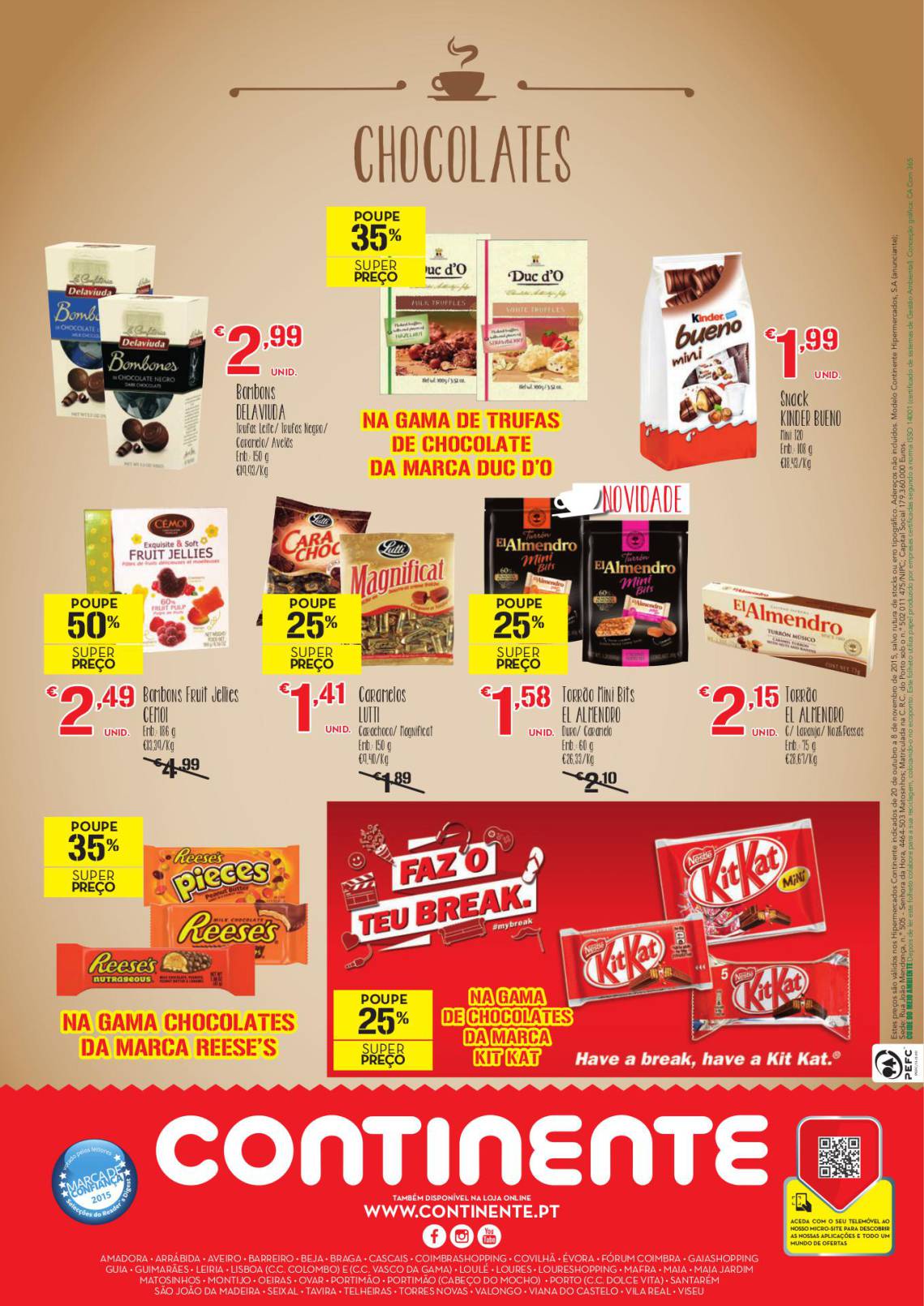 Antevisão folheto Continente especial bebidas quentes